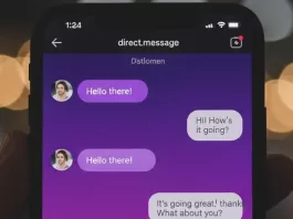purple bubble message on instagram
